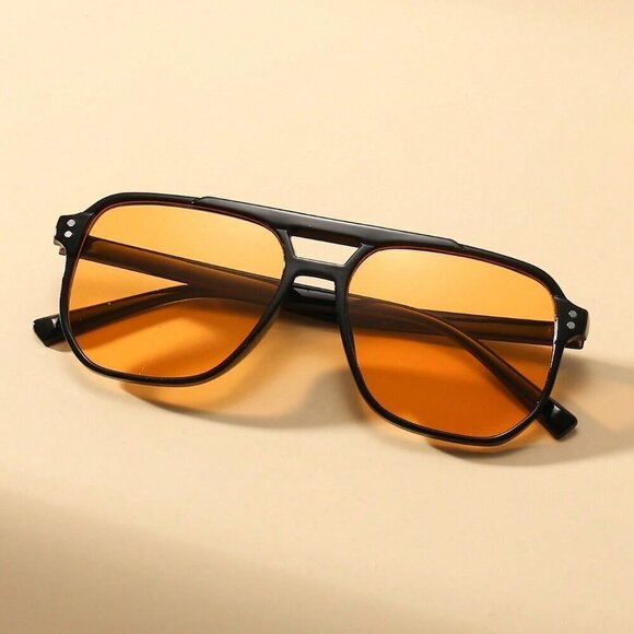 Orange Party  Unisex Y2k Outdoor Sports Glasses